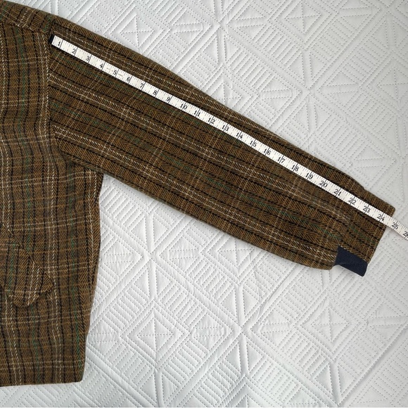 Urban Outfitters Plaid Brushed Zip Jacket Size Large - Picture 6 of 8